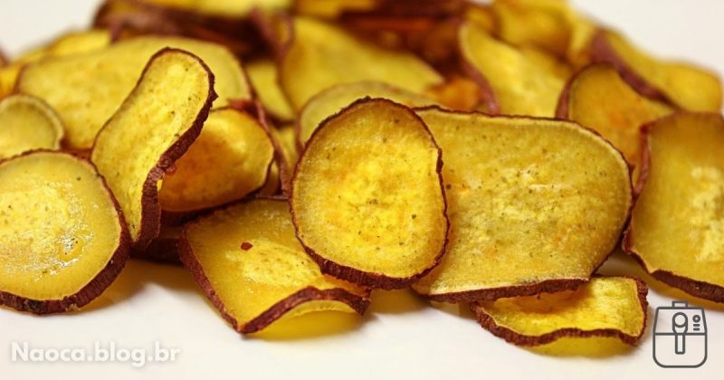 Chips de batata-doce na Airfryer